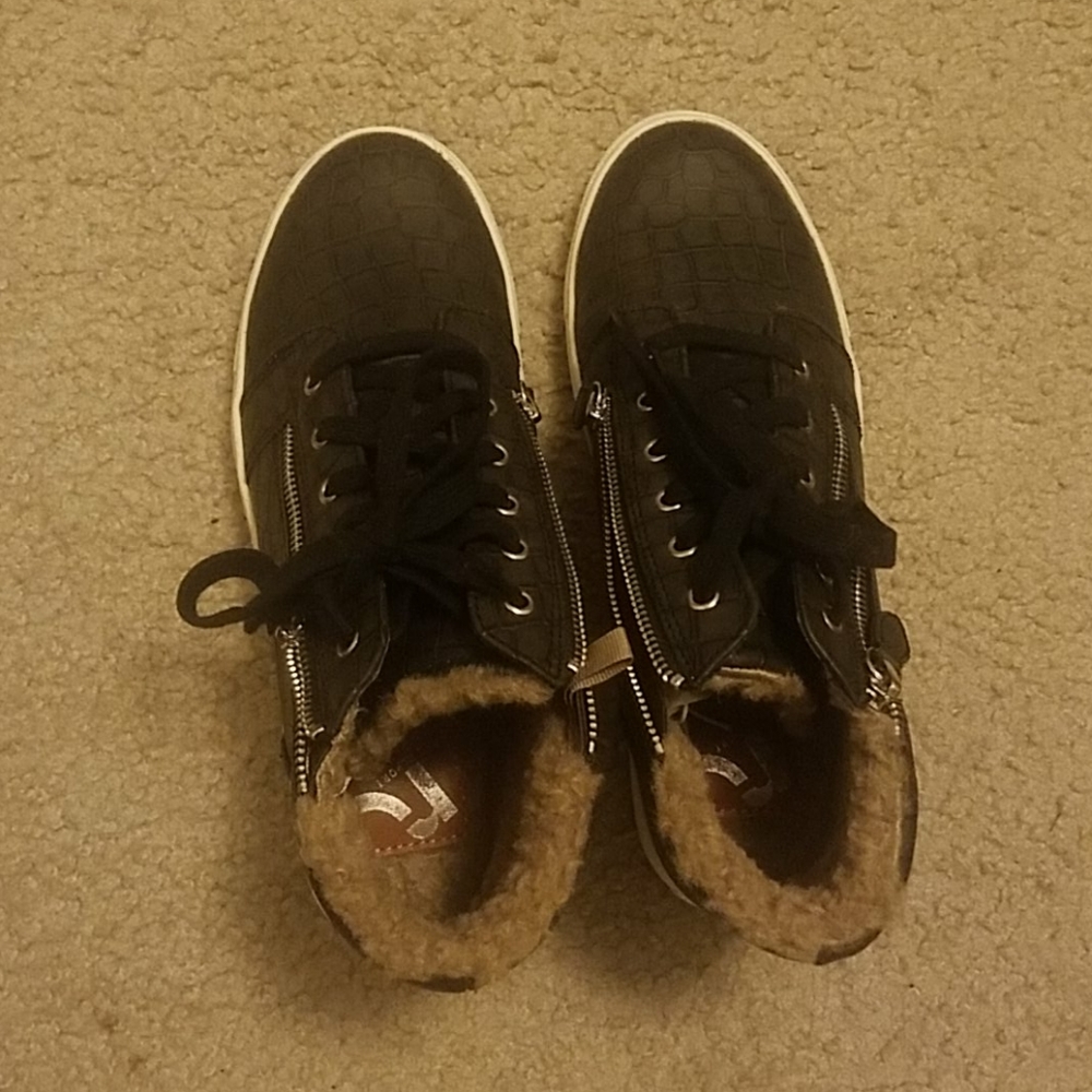 Ladies canvas boots